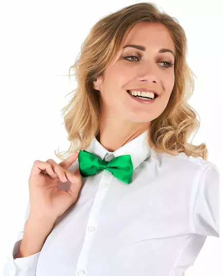 Groen glanzend strikje voor volwassenen, image 2