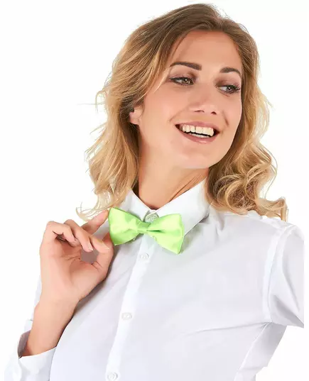 Noeud papillon vert fluo adulte, image 2