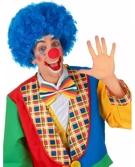 Perruque clown bleue confort adulte, image 2