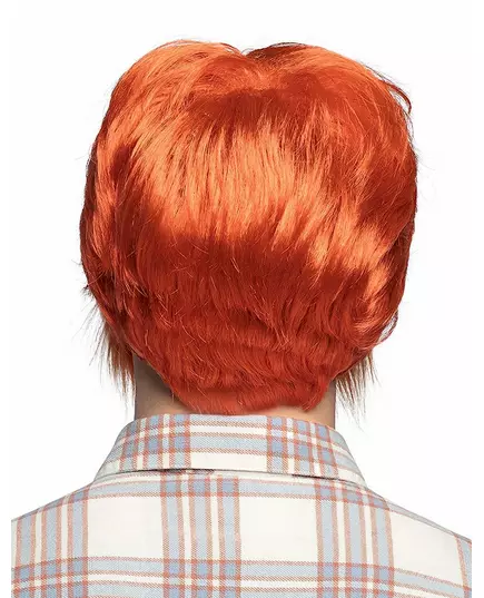Oranje ginger pruik met baard en snor, image 2