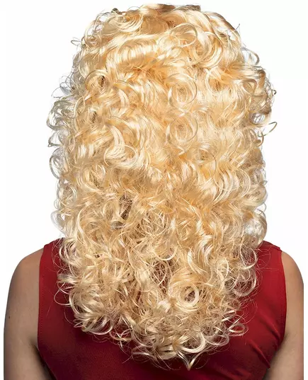 Perruque bouclée blonde de star de la pop femme, image 2
