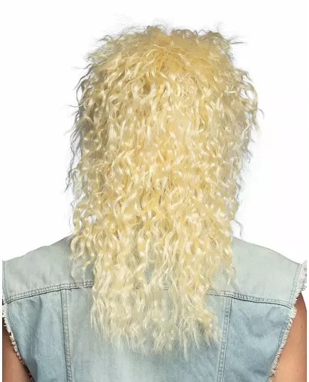 Perruque chanteur rock blonde adulte, image 2