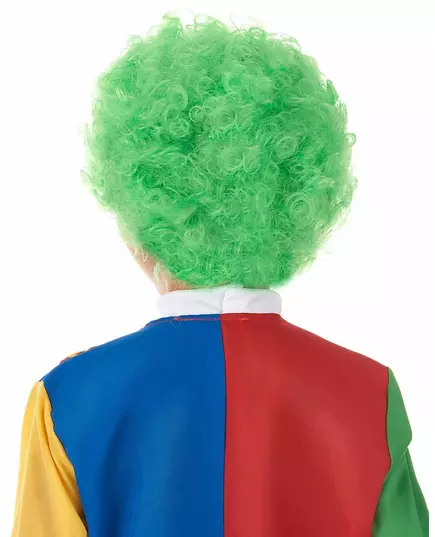 Groene clownspruik voor kinderen, image 2