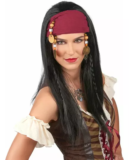 Piratenpruik met hoofdband voor volwassenen, image 2