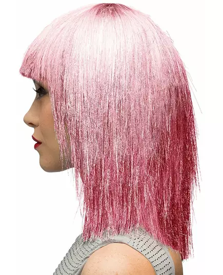 Perruque irisée rose femme, image 2