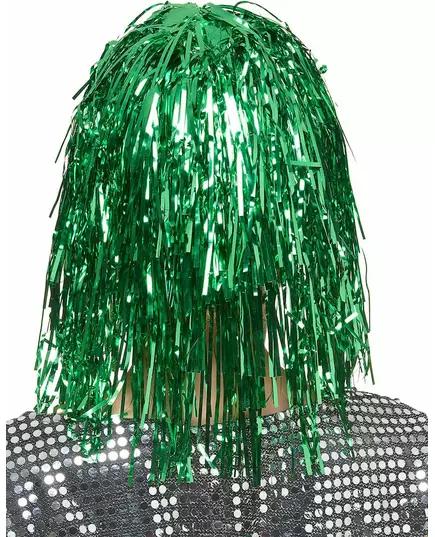 Groene glitterpruik voor vrouwen, image 2