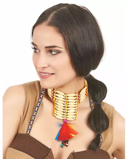 Ras de cou indien à plumes femme, image 2