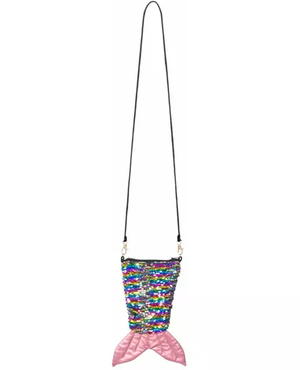 Sac queue de sirène avec zip paillettes arc-en-ciel et argent réversibles adulte, image 2