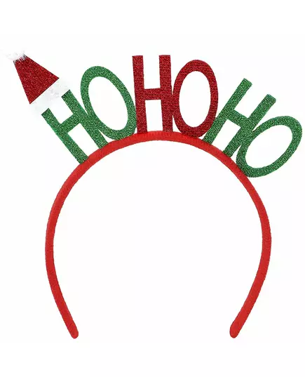 Volwassen Ho Ho Ho kersthoofdband, image 2