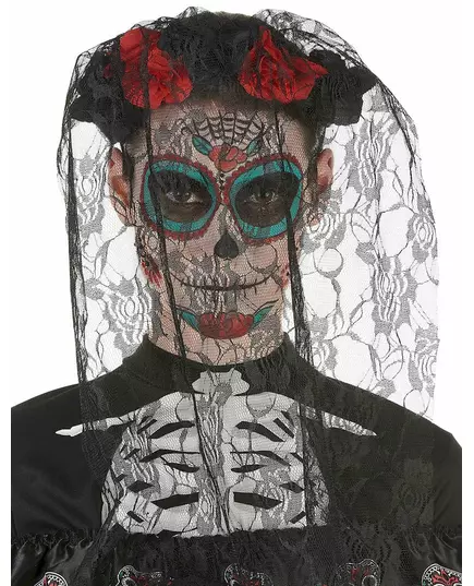 Dia de los Muertos haarband volwassenen, image 2