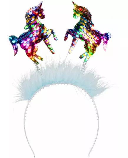 Serre-tête licornes sequins multicolores adulte, image 2