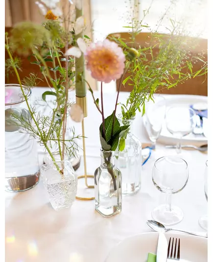 Rechthoekige glazen fles, image 2