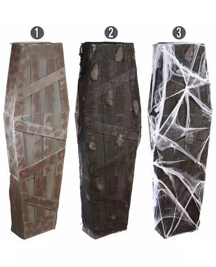 Doodskist met spinnenwebben decoratie Halloween, image 2