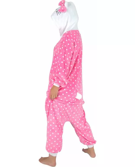 Roze katten jumpsuit voor volwassenen, image 2