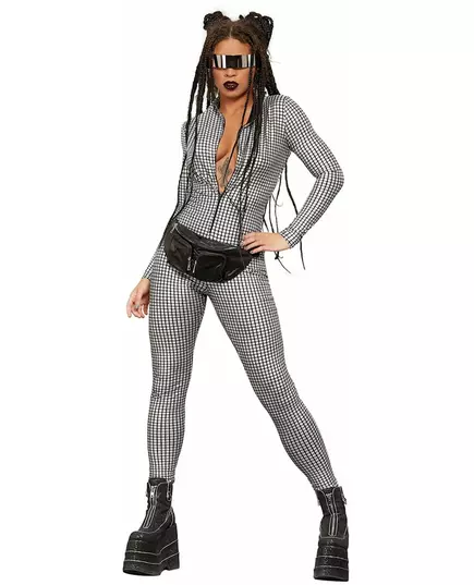 Combinaison holographique disco femme, image 2