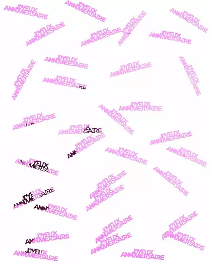 Confettis de table Joyeux anniversaire fuchsia 15 g, image 2