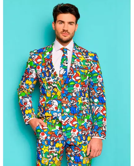 Costume Mr. Super Mario™ adulte Opposuits™, Taille: Small/Medium (EU 48), image 2