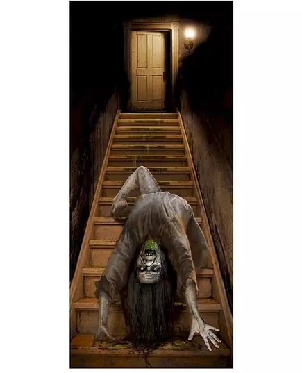 Décoration de porte zombie possédé 80 x 180 cm, image 2