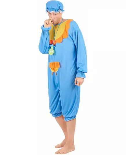 Blauwe baby kostuum voor mannen, image 2
