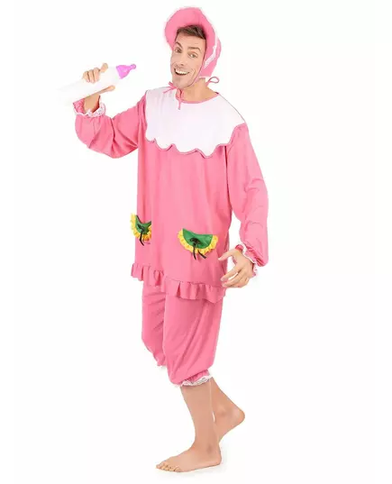 Roze babykostuum voor heren, image 2