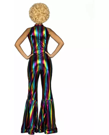 Déguisement combinaison disco rainbow femme, image 2
