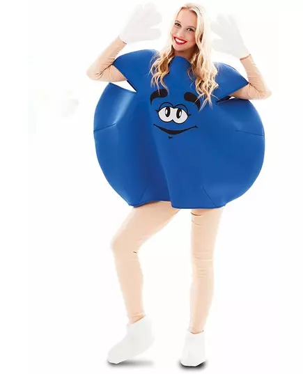 Déguisement de bonbon bleu adulte, image 2