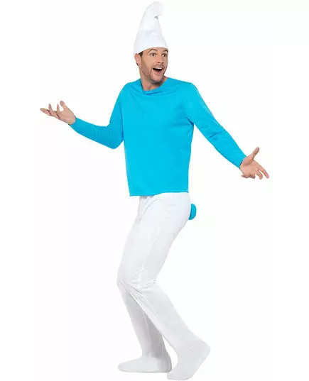 Schtroumpf™ Kostuum voor Volwassenen Grote Maat, image 2