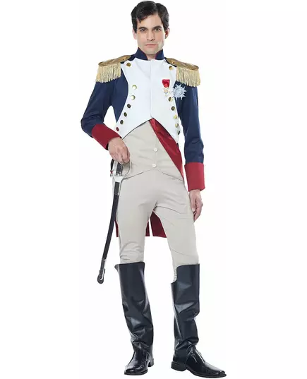 Déguisement empereur Français Napoléon luxe homme, Taille: Medium, image 2