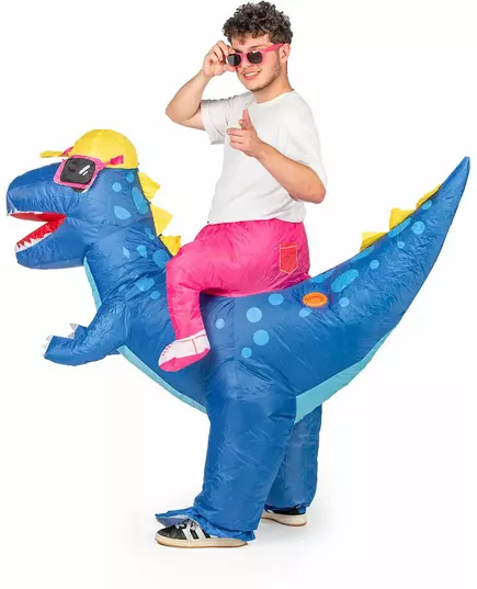 Dinosaurus kostuum voor volwassenen opblaasbaar, image 2