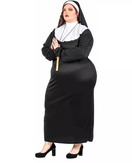 Déguisement grande taille bonne soeur femme, image 2
