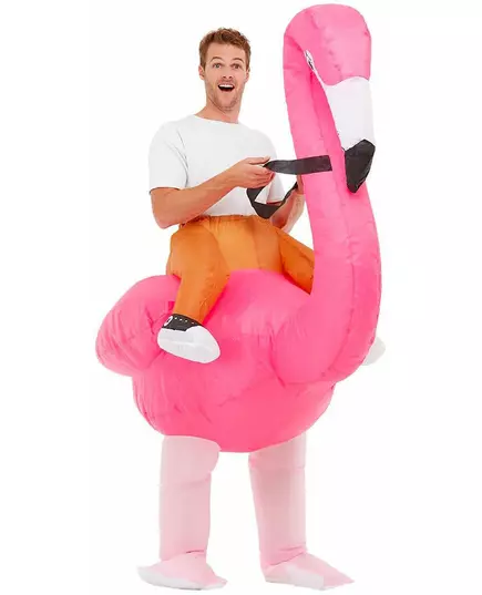 Déguisement gros flamant rose adulte, image 2