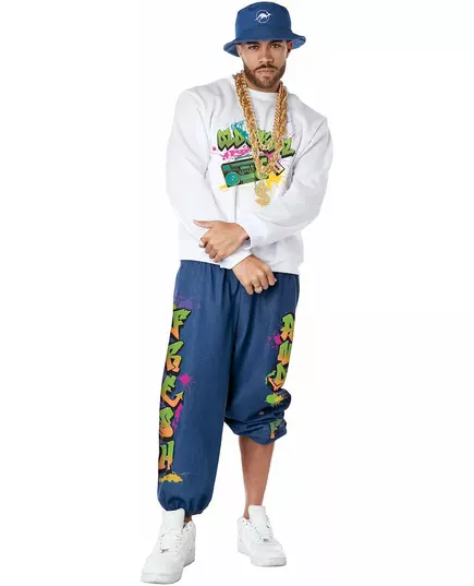 Déguisement hip hop années 90 homme, Taille: Large, image 2