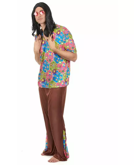 Déguisement hippie pantalon evasé homme, image 2