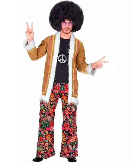 Déguisement hippie woodstock homme, Taille: Small, image 2