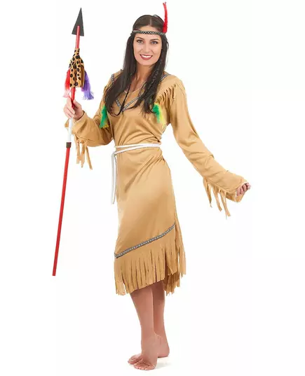 Déguisement indienne robe longue femme, image 2