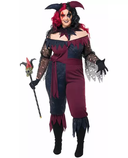 Déguisement joker psychopathe luxe femme, Taille: Large (42/44), image 2