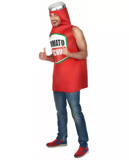 Tomaten ketchup kostuum voor volwassenen, image 2
