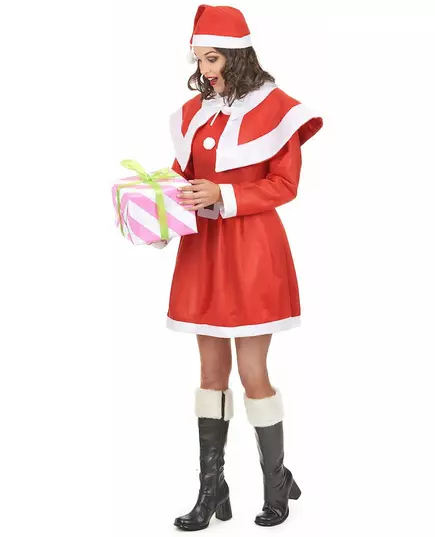 Déguisement mère noël adulte femme, Taille: X-Small/Small, image 2
