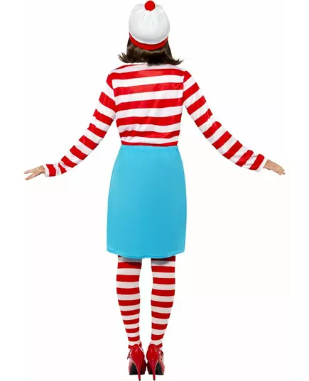 Waar is Wally?™ kostuum voor dames, Maat: Medium, image 2