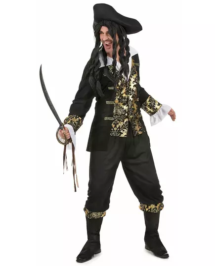 Déguisement pirate à motif homme, Taille: Medium/Large, image 2