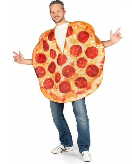 Pepperoni pizza kostuum voor volwassenen, image 2