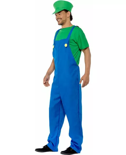 Groen loodgieter kostuum voor mannen, Maat: Medium, image 2