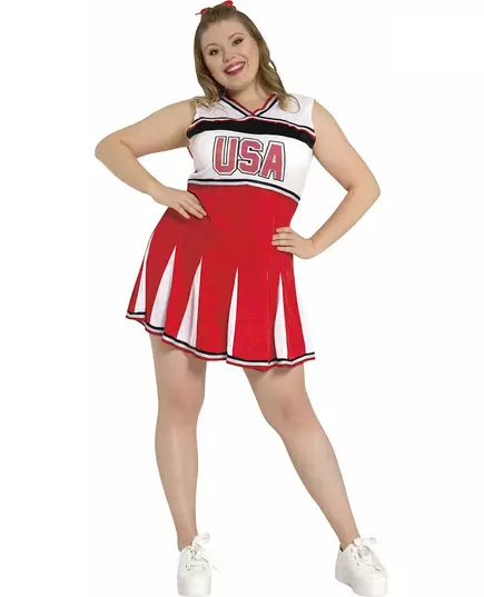Rode cheerleader vermomming voor tiener, image 2