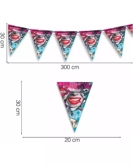 Guirlande à fanions dangerous girl 300 cm, image 2