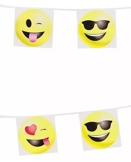 Guirlande à fanions émoticônes Imoji™ 8m, image 2