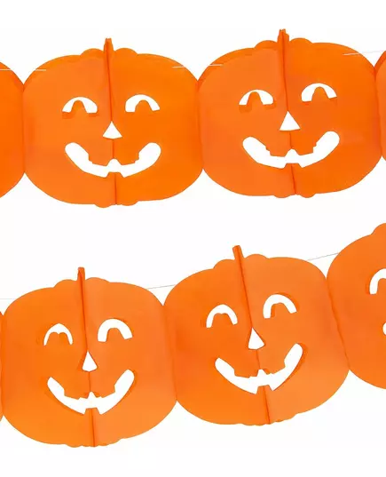 Oranje pompoenen slinger, image 2