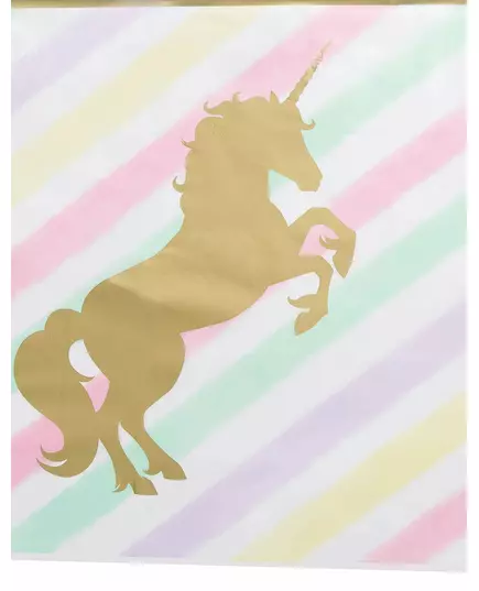 Nappe en plastique licorne 137 x 259 cm, image 2