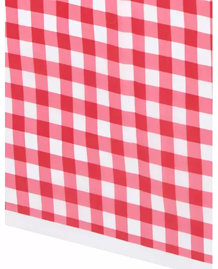 Nappe en plastique vichy rouge 137 x 274 cm, image 2