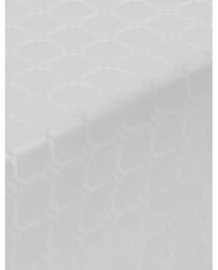 Wit damastpapier op rol tafelkleed 6 m, image 2