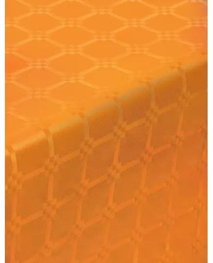 Nappe en rouleau de papier damassé orange 6 m, image 2
